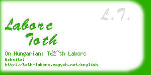 laborc toth business card